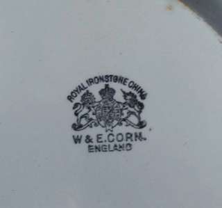 Antique English WHITE IRONSTONE PLATTER by W & E Corn  
