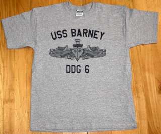 US USN Navy USS Barney DDG 6 Destroyer T Shirt  
