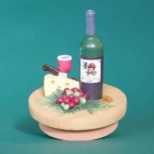  Wine & Cheese Candle Topper by Annalee