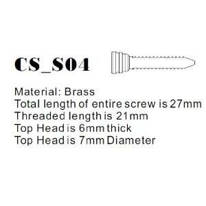  CS_S04 COPPER SHORT Contact Screw (M4 Metric) for Tattoo 
