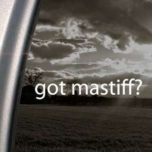  Got Mastiff? Decal Dog English Bull Window Sticker 