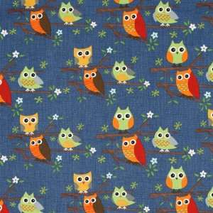  Moda Ten Little Things Owls Navy Fabric Yardage Arts 