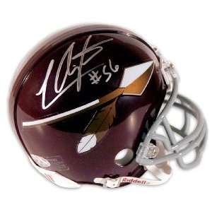  Lavar Arrington Signed t/b Redskins Mini Helmet Sports 