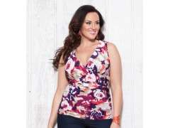 Plus Size Kiyonna Roselyn Ruched Tank Top  