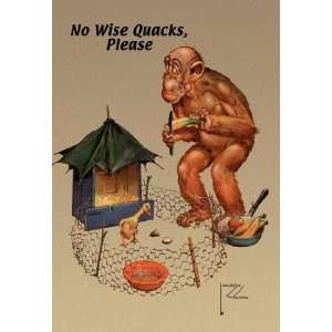  Exclusive By Buyenlarge No Wise Quacks Please 28x42 Giclee 