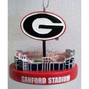  Georgia Bulldogs Sanford Stadium Christmas Ornament 