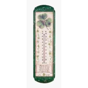 Irish Blessing Shamrock Indoor/Outdoor Thermometer