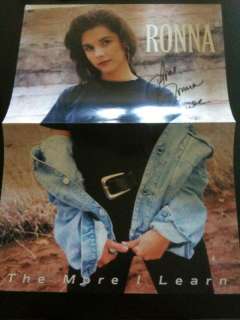 Ronna Reeves Autograph poster for The More I Love  