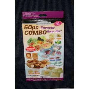   60 Peice Combo Forever Bag Set Keep Food Fresh Longer