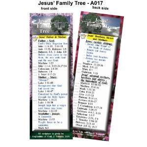  Bible Bookmark   Jesus Family Tree   Package of 25   2.75 