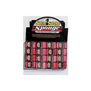  New   48 piece shoe shine sponge in resealable pack   Case 