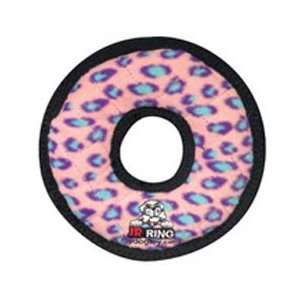  Tuffy`s Dog Toys Junior Rumble Ring Pink Leopard Chew Toy 