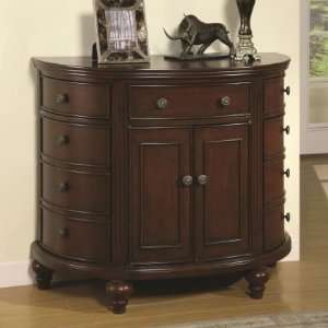  950005 Demilune Cabinet in Dark Walnut by Coaster