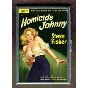  HOMICIDE JOHNNY BLONDE FILM NOIR PULP ID Holder, Cigarette 
