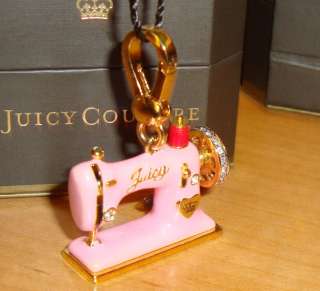 NWT JUICY COUTURE SEWING MACHINE CHARM 4 BRACELET/BAG  