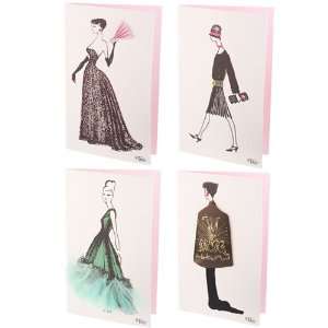  Embellished Dresses Notecards