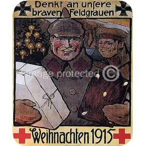  German WW1 Military Denkt An Unsere Braven MOUSE PAD 