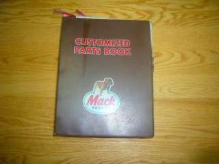 Mack Service Manual   Customized Parts Book RS690LST  