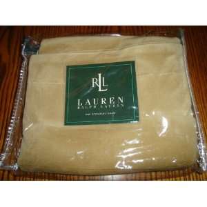  Ralph Lauren Tan Velvet Barrington Standard Pillow Sham 