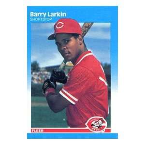  Barry Larkin Unsigned 1987 Fleer Card