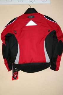 Cortech Fusion Jacket Mens Red/Black XS 38  