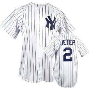  Youth New York Yankees #2 Derek Jeter Replica Home Jersey 