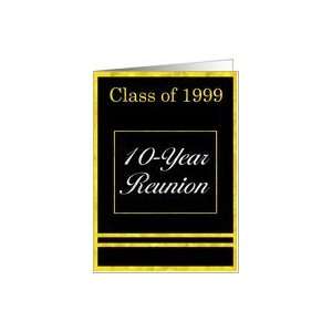  Class of 1999, 10th Reunion Invitation Card Health 