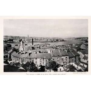  1927 Halftone Print Londonderry Derry Ireland Cityscape 