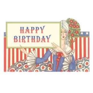  Happy Birthday, French Belle Giclee Poster Print