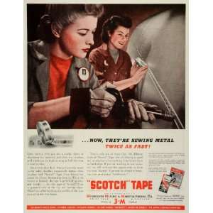   Tape WWII Production Rosie Riveter   Original Print Ad