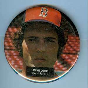  1975 Bernie Carbo Boston Red Sox Player Pinback Stadium 