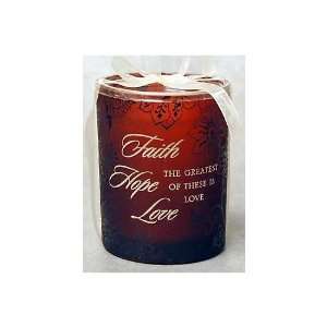  New View Faith Hope Love Candle