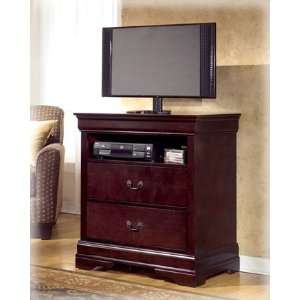   Dark Brown Janel Media Chest Bedroom TV Stand Furniture & Decor