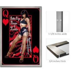 Silver Framed Bettie Poster Queen Of Hearts FrRp523