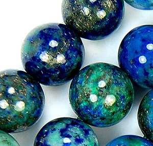 8mm Natural Lapis Lazuli Chrysocolla Round Beads 16  