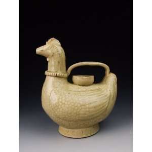  one Glaze Chicken shaped Porcelain Wine Pot, Chinese 