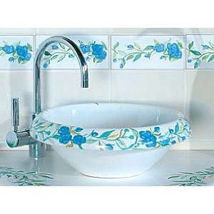   Collection Ceramic Hand Painted Basin   ROMANTICA