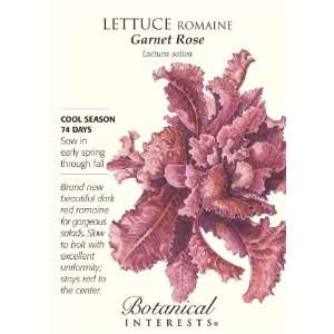  Lettuce Romaine Garnet Rose Seeds Patio, Lawn & Garden