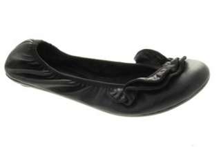   Myca Womens Flats Shoes Medium Designer Black Casual Leather 9  