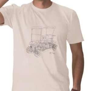  Golf Cart Diagram T shirt Size M 