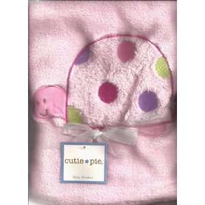 Cutie Pie Soft Baby Blanket Pink Turtle Baby