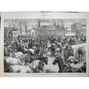  1871 Paris Butchers Horse Market Boulevard Montrouge