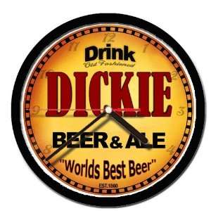  DICKIE beer and ale cerveza wall clock 
