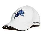 Detroit Lions White Structured Flexfit Cap by Reebok  