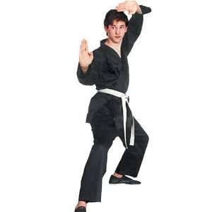  Karate Uniform Medium Weight Black 100% cotton Size 000 to 