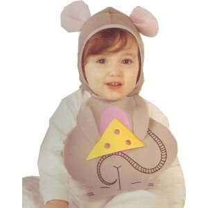  Mouse with Cheese Bonnet and Bib Halloween Costume Set 
