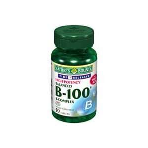 Natures Bounty Time Released Balanced B 100 Tablets 50 ea 