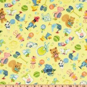  45 Wide Rockabye Toss Yellow Fabric By The Yard Arts 