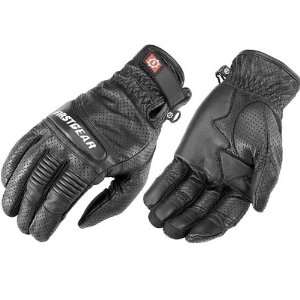 Firstgear Mojave Perforated Leather Motorcycle Gloves Black