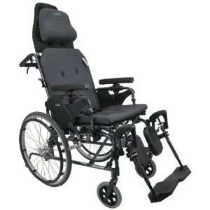 Karman Healthcare MVP502 18 Premium Reclining Wheelchair Diamond Black